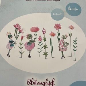 Acufactum Cross Stitch‎ Pattern RARE BEAUTIFUL Flower Women Fairies (German)